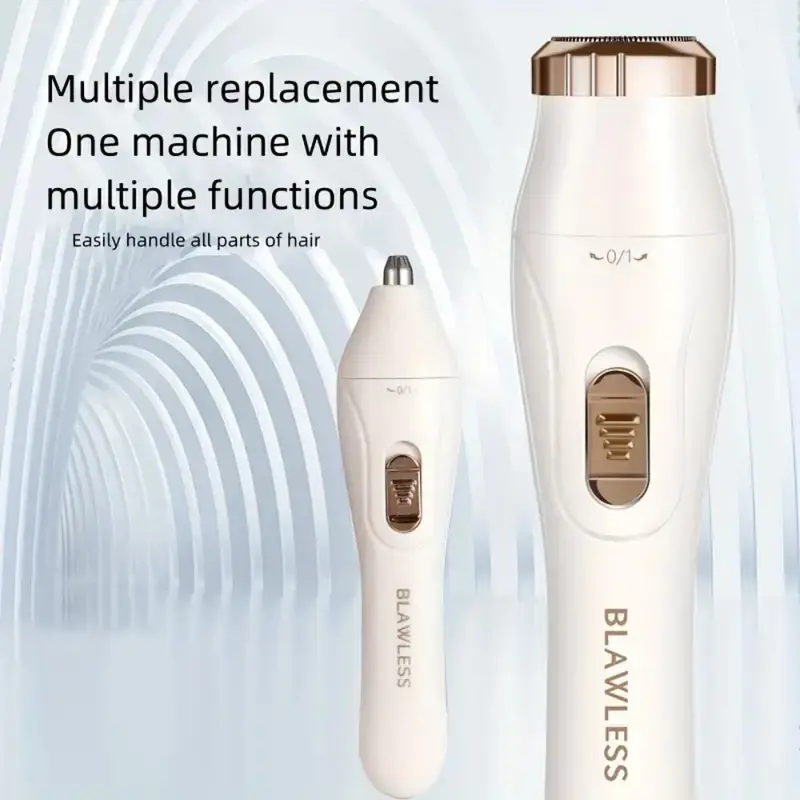 3-i-1 elektrisk hårfjerningssæt, USB genopladelig hårtrimmer, næsehårtrimmer, armhuler, benhår, næsehårfjerner, barberingsten. Ideel gave._voghion.com