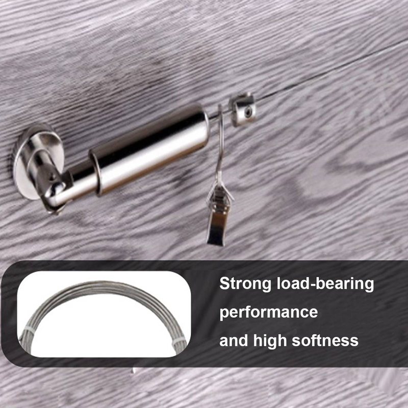 Hochleistungs-Drahtseil aus Edelstahl zum Aufhängen von Vorhängen, 5 m, für Badezimmer zu Hause_voghion.com