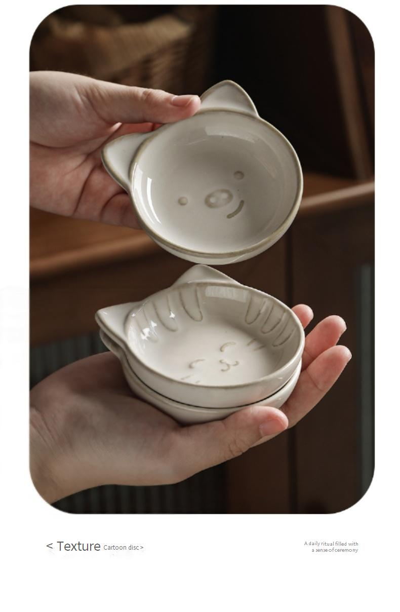 Glasurtransformation: Soßenschalen aus Keramik – kleine Gewürzteller für Zuhause, stilvolle Sojasoßen- und Dipschalen, ästhetisches Geschirrset_voghion.com