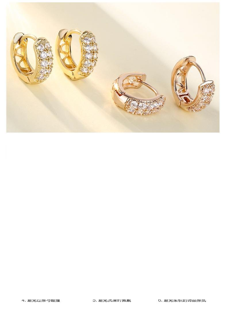 Double Row Diamond Zircon Earrings – Fashion Jewelry For Women, All-Match Series_voghion.com