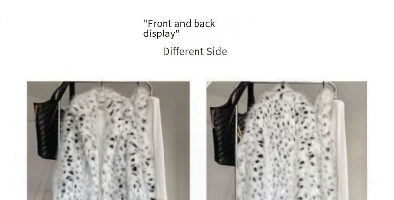 Heavy-Duty Faux Fox Fur Coat – Oversized Leopard Print Long Coat With Notch Lapel (S/M/L, Black & White, Streetwear Chic)_voghion.com