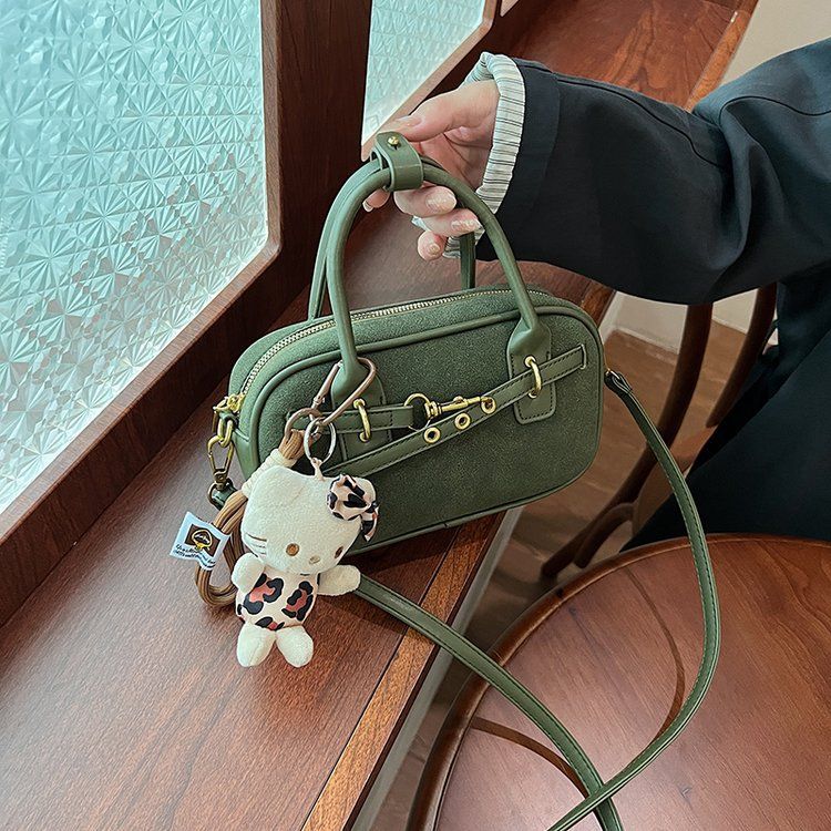 Pull down with detailed pictures, stitching, shoulder bag zipper, 2024 summer PU Boston_voghion.com