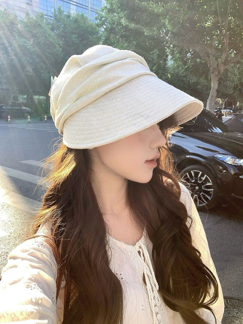 Cappello da pescatore con tesa estesa Ice Lining, per donna, con grande testa e viso rugoso_voghion.com