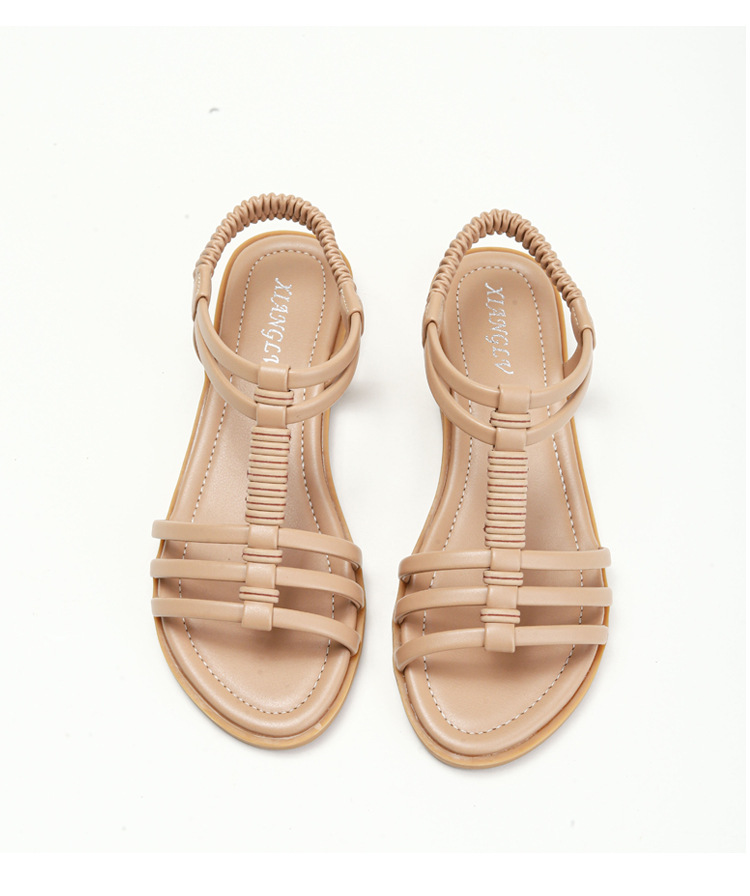 Sandali romani da donna, estivi, nuovi, retrò, piatti, comodi, da viaggio e da spiaggia_voghion.com