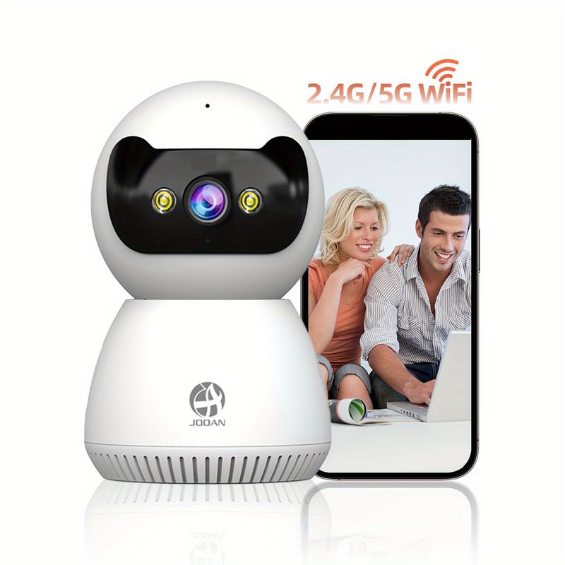 1080P High Definition Camera With PTZ Indoor IP Camera With 355 ° Rotation, Supports Dual Band 2.4G And 5G WiFi,_voghion.com