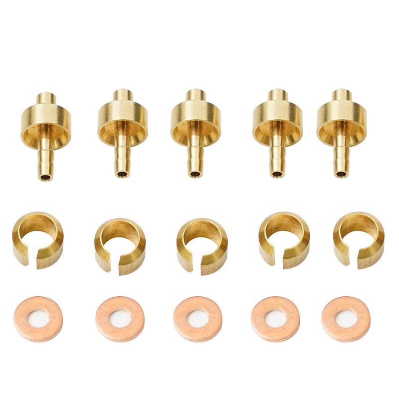 5set Oil-Naald Set Five-e Body Suitable For-HOPE Hose Insert Oil Needle Olive Head Five Thread Bicycle Brake Parts_voghion.com