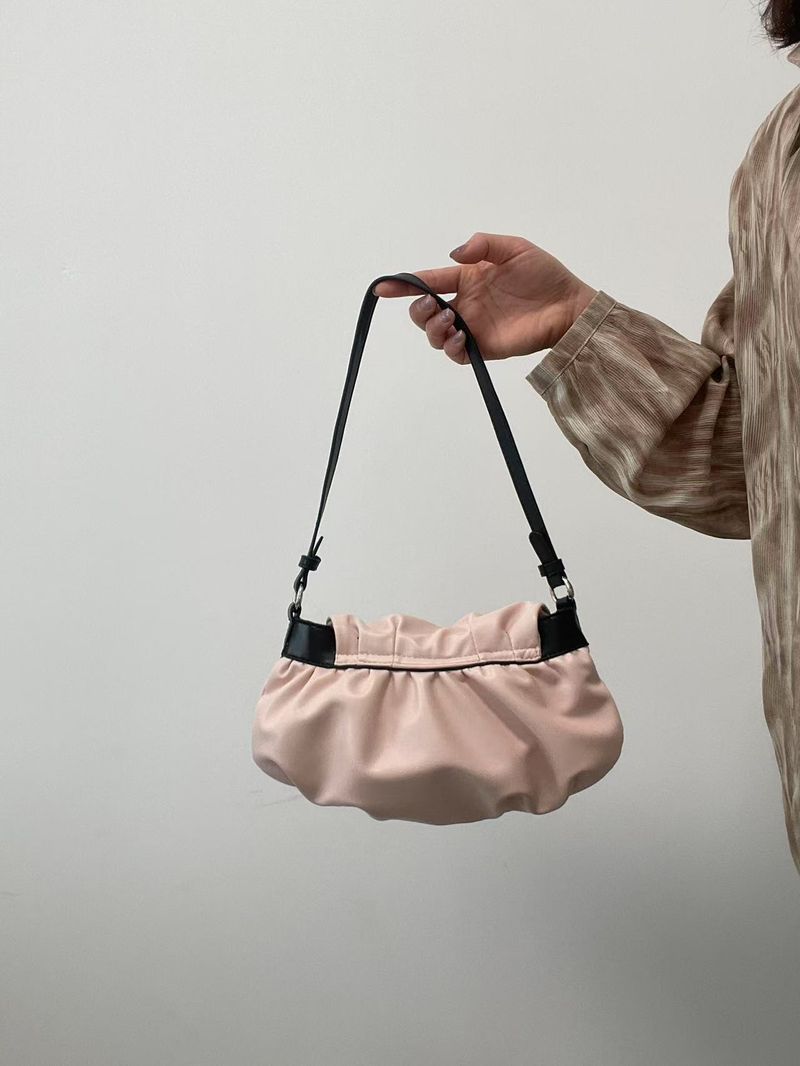 Women's 2025 New Niche Design Crossbody Bag Shoulder Cloudy Bag Pink Armpit Bag Fashion Versatile Casual Daily_voghion.com