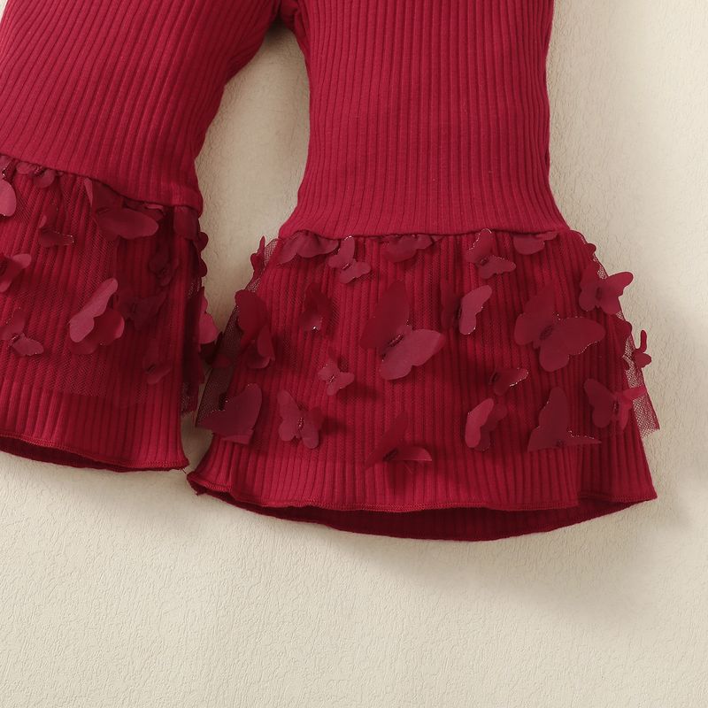 Tute per bambini e neonati, top e pantaloni stampati a coste per mamma e bambini_voghion.com