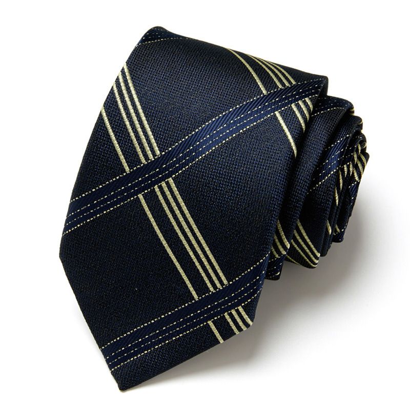 Gravata de negócios masculina Fabricante pronta para uso Feito à mão Gravata formal profissional para entrevista Gravata de poliéster masculina de seda_voghion.com