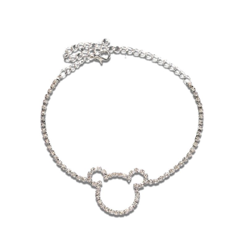 Novo estilo de strass para mulheres, moda simples, praia, tornozeleira, acessório para os pés_voghion.com