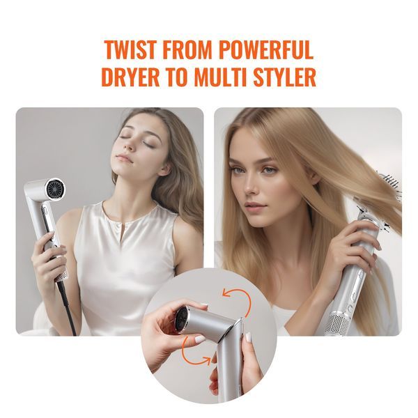 Hair Dryer Brush 7-in-1 Professional Multi Styler For Drying Volumizing_voghion.com