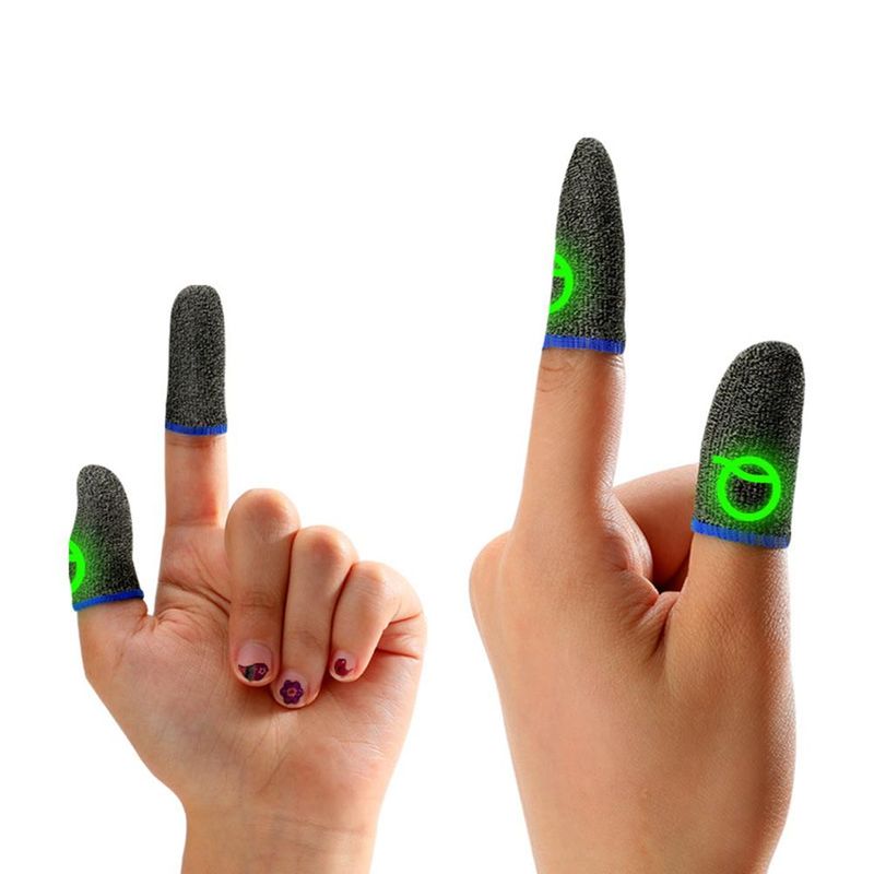 Mini leuchtender Daumenhandschuh für den Handy-Gaming-Controller, Halbfinger-Abdeckung, Spielfingerspitzen-Touchscreen-Ärmel, schweißfest_voghion.com