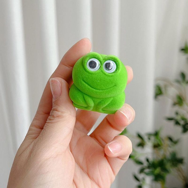 2025 Neuheiten Damen und Mädchen Grüner Froschring, Teenager-Schmuck mit Geschenkbox_voghion.com