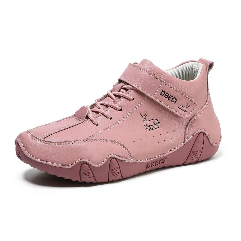 Bottes Martin chaudes pour femme, cuir véritable, grande taille, chaussures en coton, montantes, résistantes à l'usure, chaussures décontractées d'extérieur_voghion.com