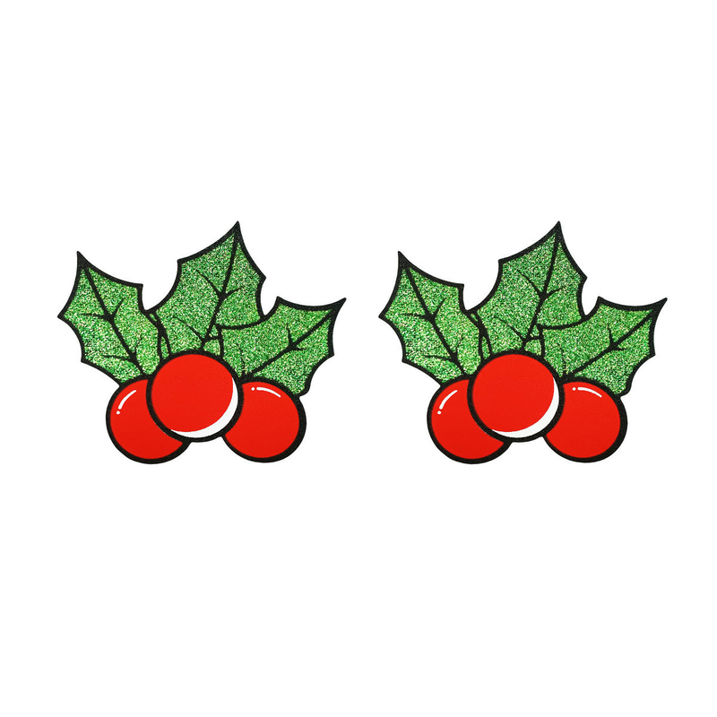 2023 Kaya disposable breast patch breathable self-adhesive spot new Christmas breast patch holly leaf garland nipple patch_voghion.com