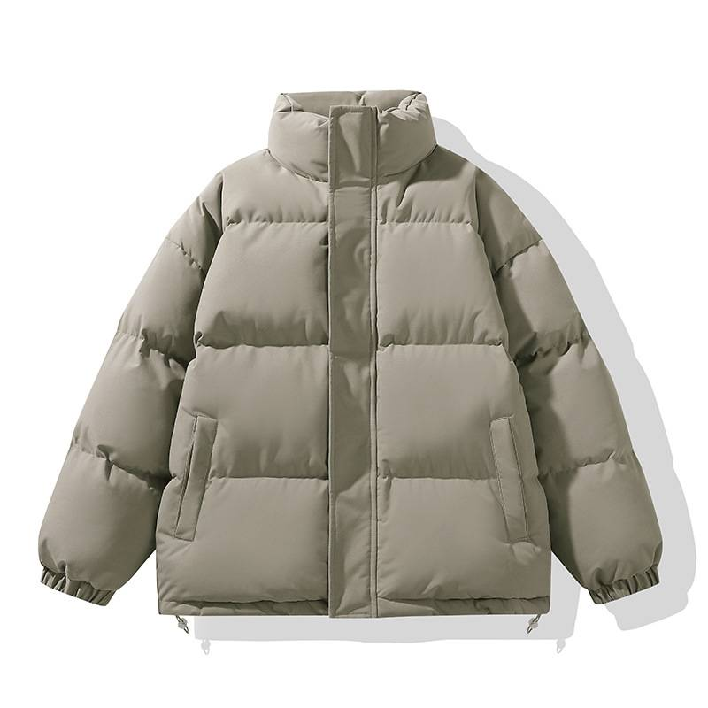 Herrenbekleidung Maßgeschneiderte Baumwolljacken für den Winter, lockere Baumwolljacken mit Stehkragen, warme und dicke lässige Baumwolljacken für Paare_voghion.com