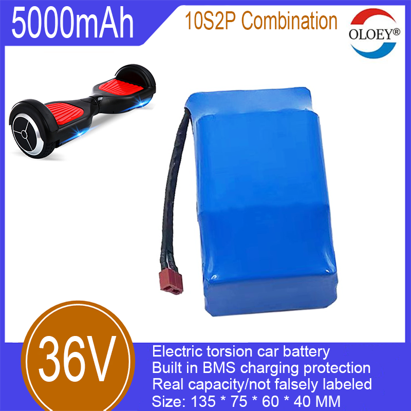 36V verdréint Autobatteriepack, 10S2P Kombinatioun, 5000mAh, agebaute BMS-Ladeschutz, benotzt fir verdréint Autoen fir Erwuessener, verdréint Autoen fir Kanner, etc._voghion.com