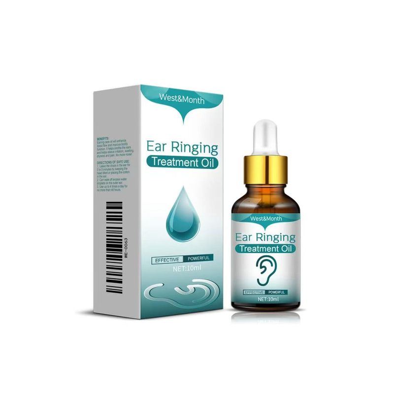 Olio per il trattamento del ronzio alle orecchie West & Month, allevia il dolore e libera le orecchie_voghion.com