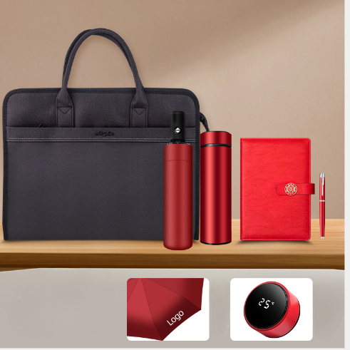 Briefcases Business Gift Set Briefcase Thermos Cup Umbrella Company Bank To Send Customers Practical Activities Annual Meeting Souvenirs_voghion.com