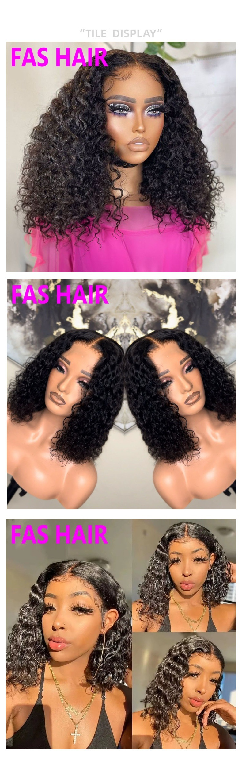 Double Drawn Water Wave Bob Wig - 100% Human Hair, Short Length, Glueless Lace Front (Natural Look & Tangle-Free, Comfortable Fit)_voghion.com