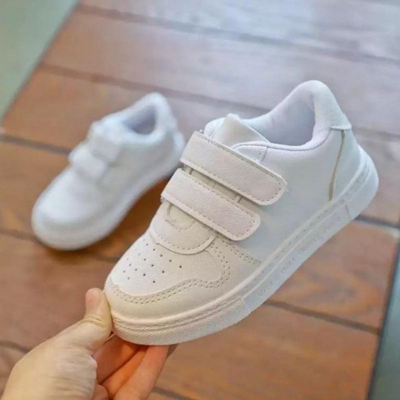Boys' Leather Children's Girls' White Board Elementary School Shoes, Breathable Shoes_voghion.com