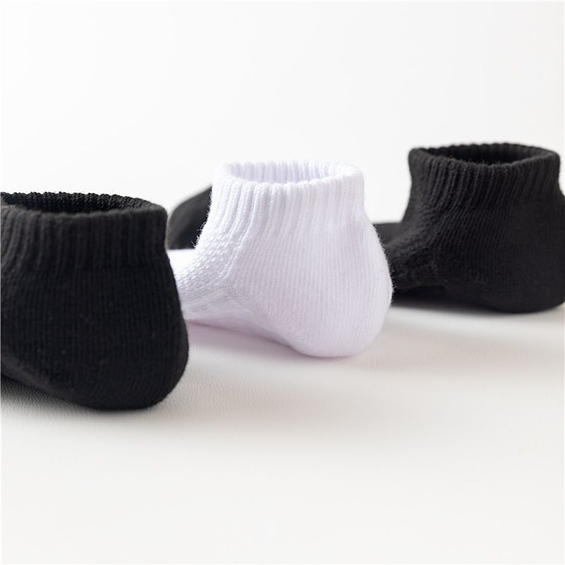 Socks Men's Boat Socks Summer Mid-tube Socks Thin Short Socks Solid Color Cotton Stockings White Sports Socks Half Towel Bottom Length_voghion.com