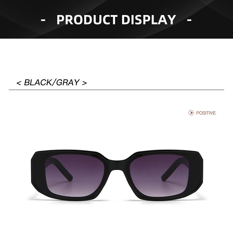 Lunettes de soleil unisexes tendance, monture carrée décontractée, idéales pour le shopping et la conduite, 6263_voghion.com