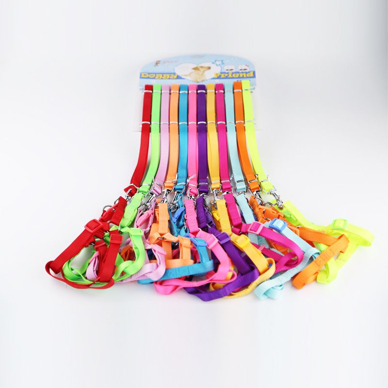 Pet 12 Colors Available Solid Color Strap Plain Dog Supplies Chest Harness_voghion.com