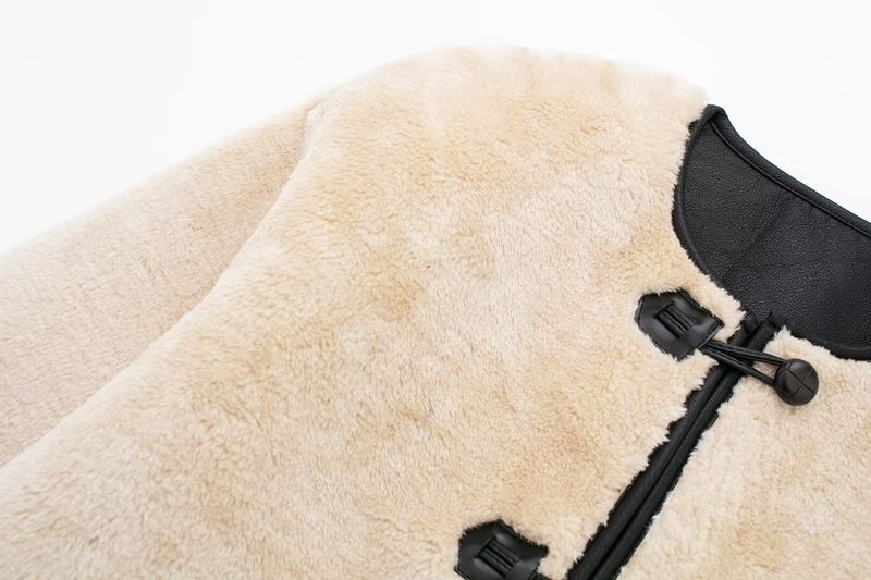 Women's clothing 2024 autumn and winter new patchwork fur coat jacket_voghion.com