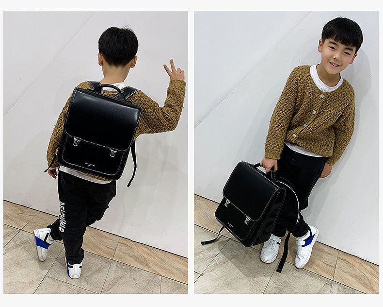 Kids Backpacks Double Shoulder Schoolbag Waterproof Japanese Box Backpack Load Reducing Spine Protection Boys And Girls Children's Trolley Schoolbag_voghion.com