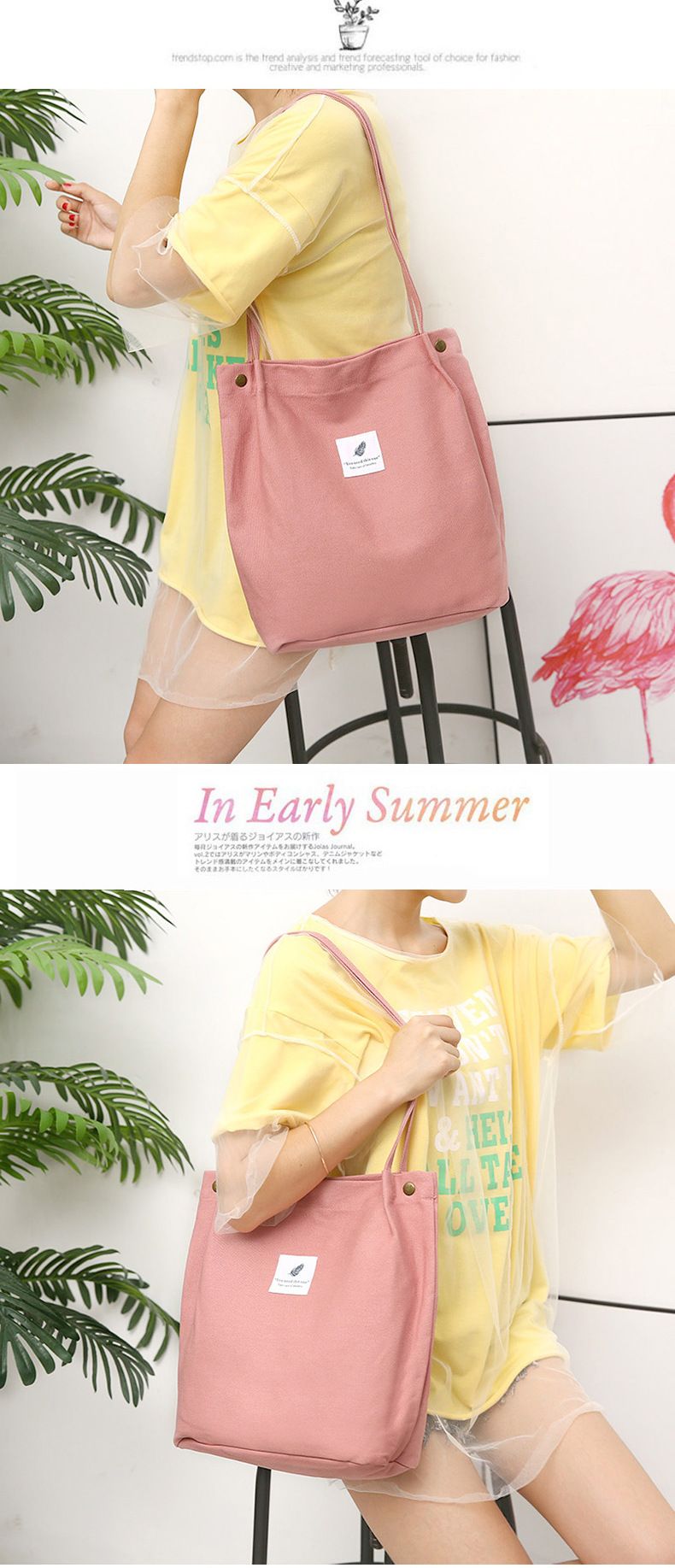 Sac en toile minimaliste de l'Académie artistique de mode Andralyn Sac en tissu de grande capacité Sac à bandoulière à main pour femme Sac de shopping_voghion.com