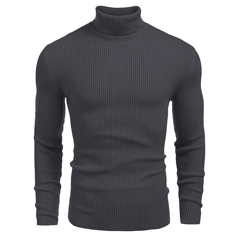 Männerkleeder Männerstrick Männer Rollkragen Hierscht-/Wanterpullover Laangärmlech Pullover_voghion.com