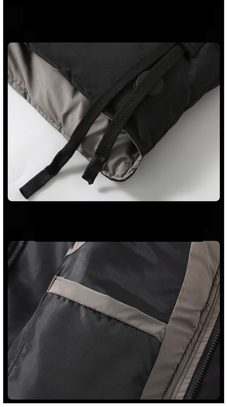 Herbst und Winter verdickte ärmellose Weste Herrenmode Arbeitskleidung Weste weiße Entendaunenweste lässig vielseitige trendige Markenjacke_voghion.com
