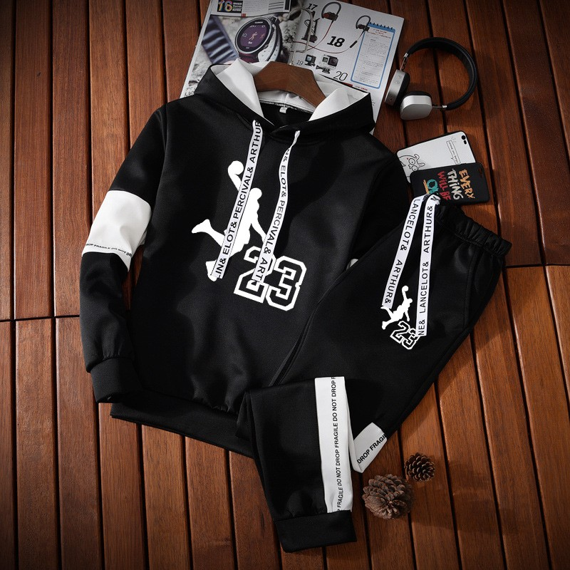 2024 Trendy and fashionable autumn sports set for men long sleeves and men's two-piece set_voghion.com