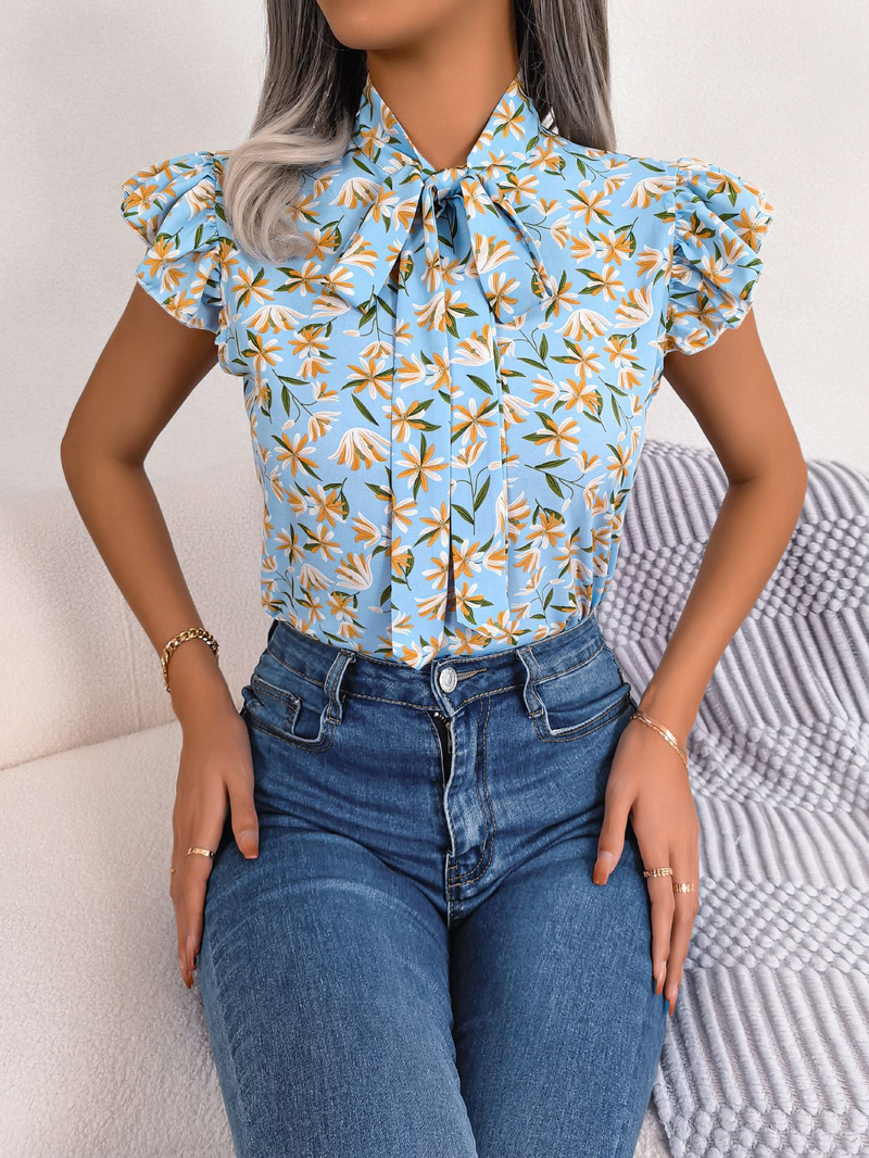 Dames Tops Trendy Grafische Workout Tops Plus Size Korte Mouw Y2K Tops Chiffon Zomer Blouses Flowy Shirts Party Tuniek_voghion.com