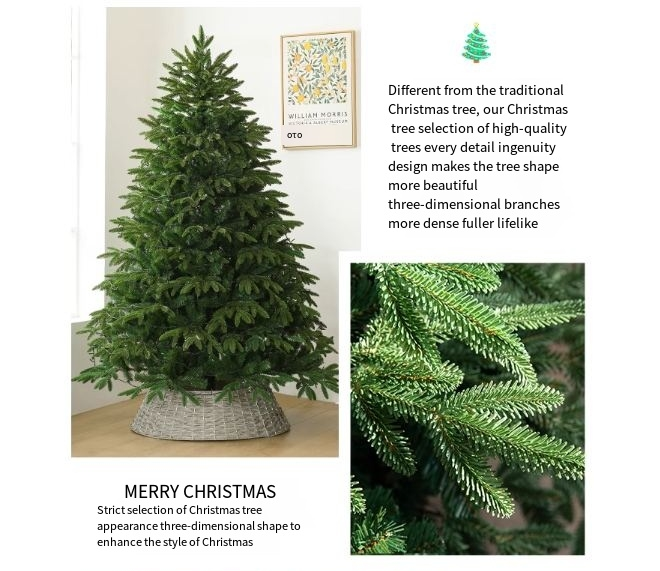 Weihnachtsbaum leuchtende Dekoration kahler Baum Weihnachtspe Simulation Verschlüsselung großer Luxus Weihnachtsbaum_voghion.com