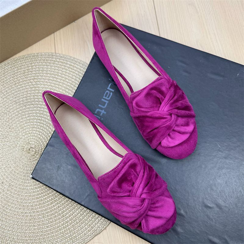Flache Damenschuhe mit quadratischer Zehenpartie, einfarbig, Größe 33–44, schlichter, prägnanter Stil, passend für den Alltag, Wildleder-ähnliche Lederschuhe für Mädchen, Ganzjahres-Fahrschuhe_voghion.com