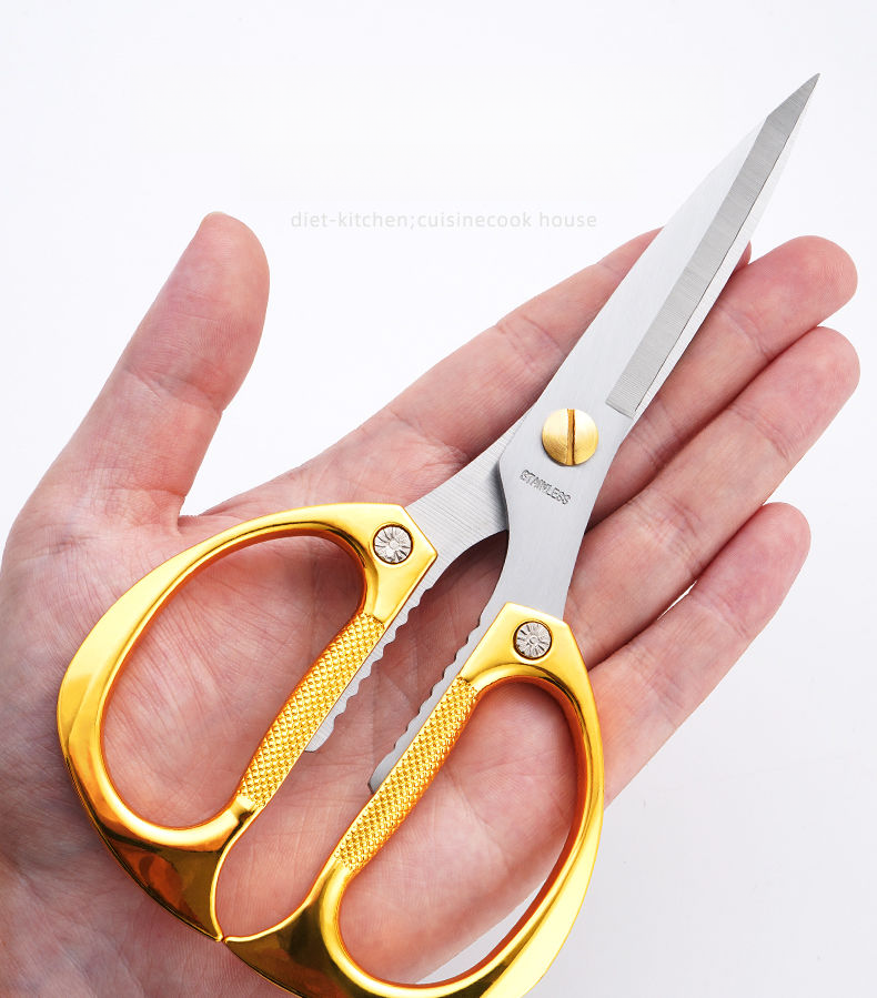 Original Japanese Household Stainless Steel Tailor Fabric Paper Kitchen Heavy Duty Chicken Duck Bone Scissors_voghion.com