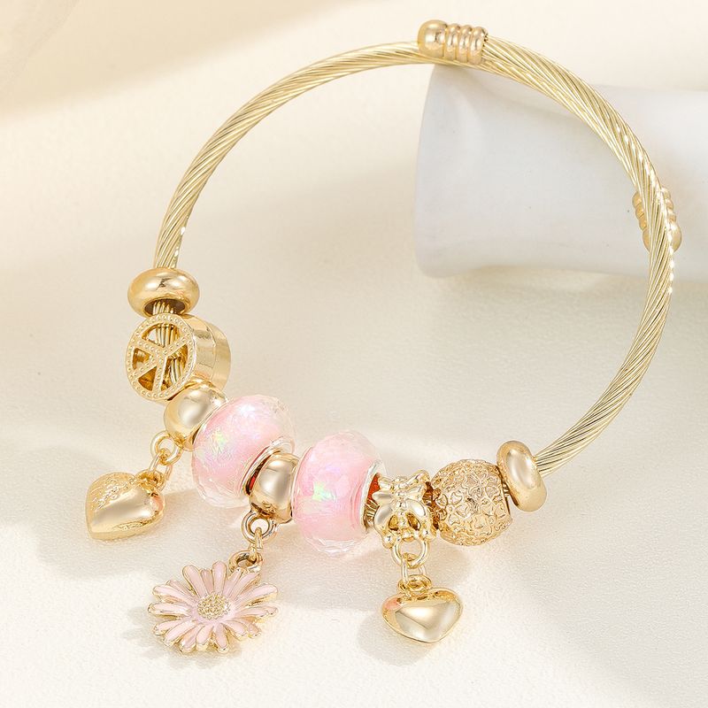 Pendentif amusant pour enfants en acier inoxydable doré avec goutte d'huile personnalisée et ouverture réglable,_voghion.com