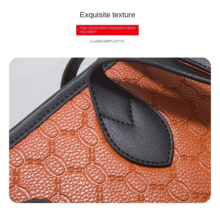 Tote Bag 2023 Fashion New High-quality Large-capacity Three-piece Set Ladies Handbag Card Holder Shoulder Messenger Bag_voghion.com