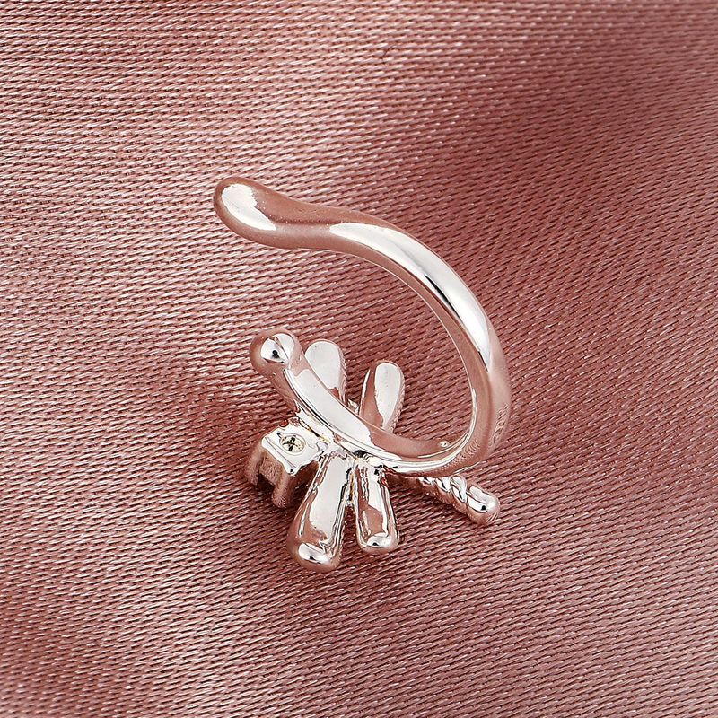 Orecchini a clip a forma di U con libellula in stile coreano retrò Mori Super Immortal Ear Stud Earrings ins Internet Popular Mini Earrings_voghion.com