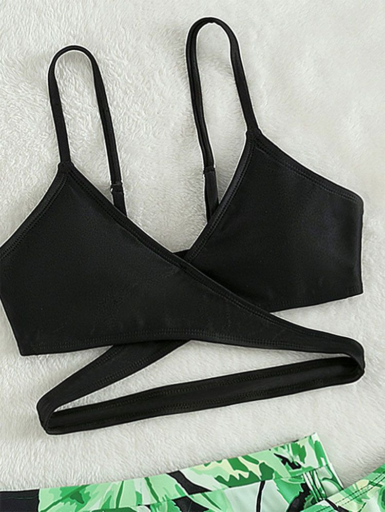Maillot de bain trois pièces pour enfants, imprimé, Bikini pour filles_voghion.com