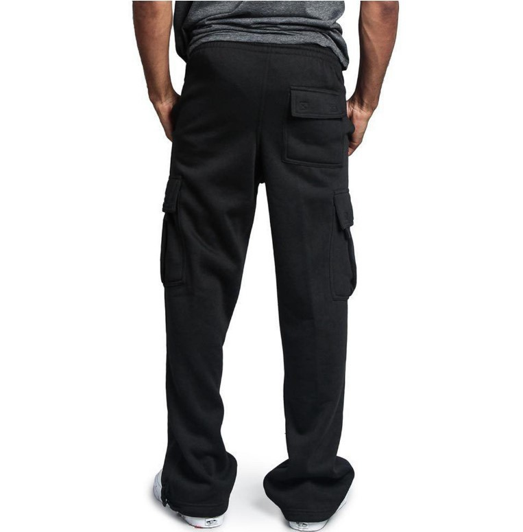 Men's new multi-pocket overalls men's sports trousers_voghion.com