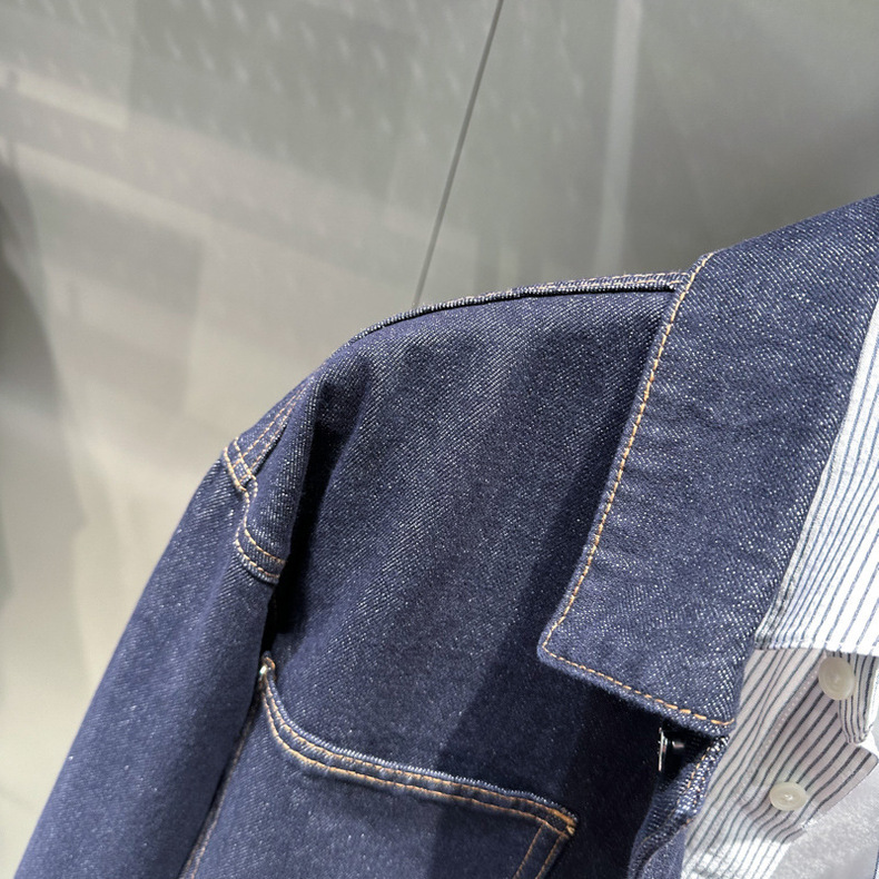 Men's Clothing Spring Jacquard Men's Denim Jacket Fashion Embroidery Men's Loose Jacket Lapel Coat Trend B1BJE1311_voghion.com