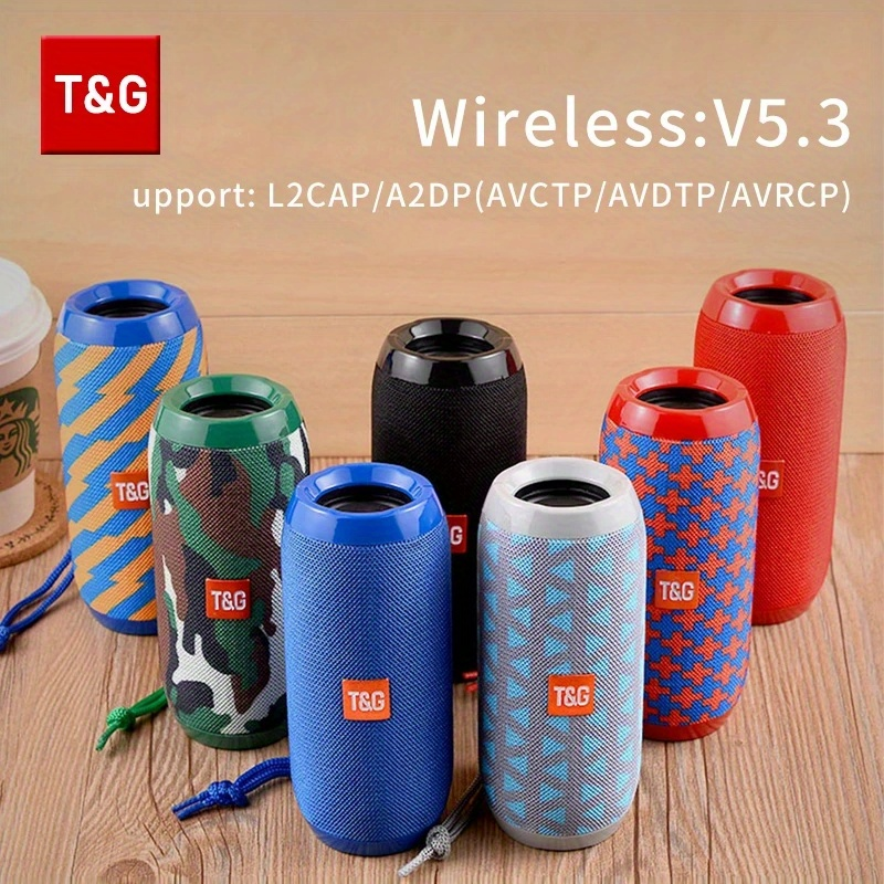 Haut-parleur sans fil TG117 : portable, étanche, son surround stéréo – Profitez de la musique n'importe où_voghion.com