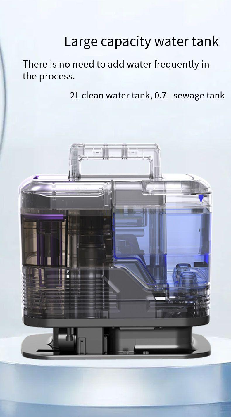 Macchina per la pulizia di tappeti, tende e divani multifunzionale con grande aspirazione e cavo ad acqua fredda_voghion.com