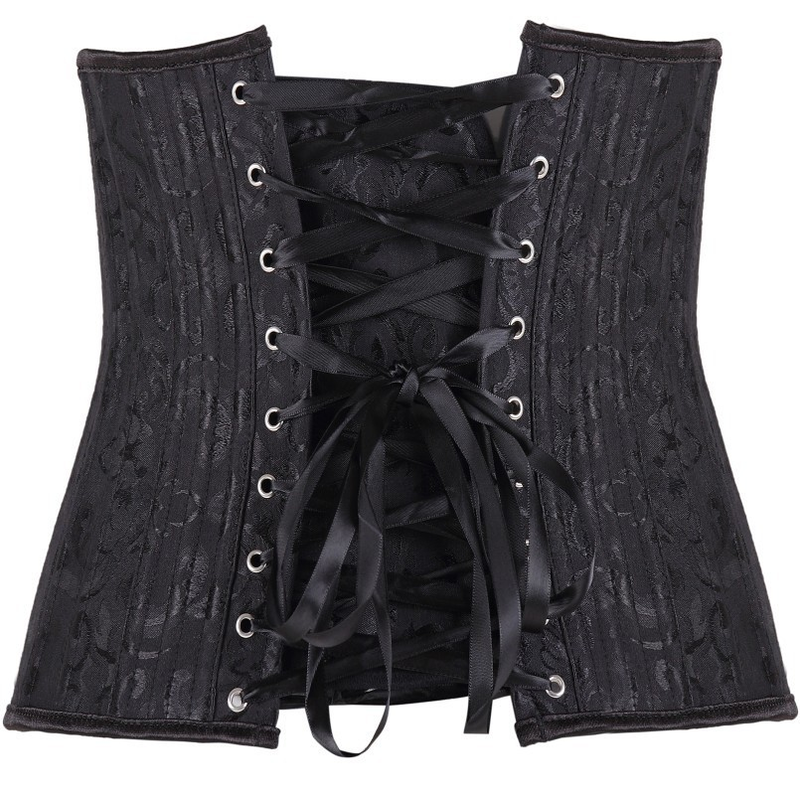 palace corset 24 steel bone girdle waist clip support chest and abdomen shaping garment abdominal belt_voghion.com