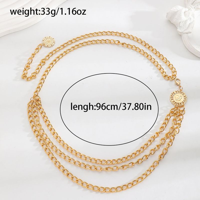 Neue Schmuck Mode Multi Layer Aluminium Kette Körper Kette Frauen Retro Straße Schießen Taille Kette_voghion.com