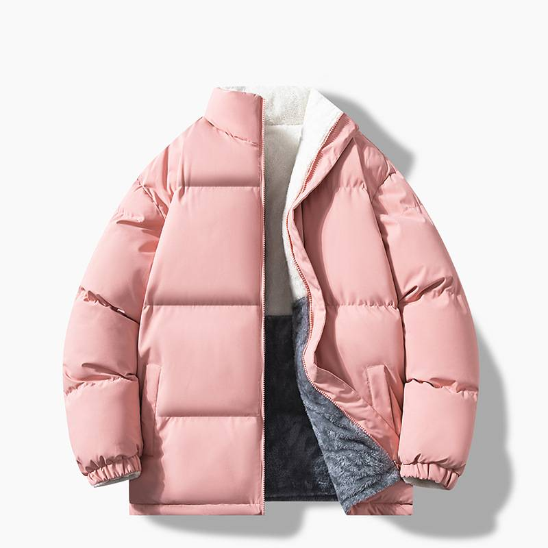 Herrenbekleidung Woll-Baumwollmantel Herrenjacke Cord Winter doppelseitiger Baumwollmantel plus samtverdickte Baumwolljacke_voghion.com
