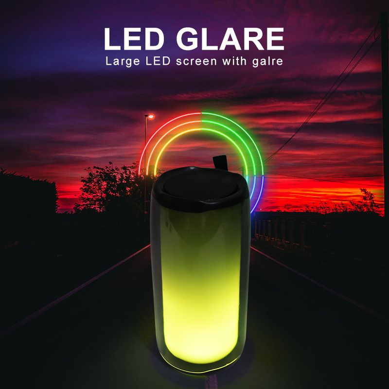Speaker Pulse5 Pulse6 Flip6 Flip7 Bluetooth-Speaker Portable Speaker Full Screen Ultra Bluetooth-Waterproof Bass Speaker Heavy Bass Color Led Lights_voghion.com